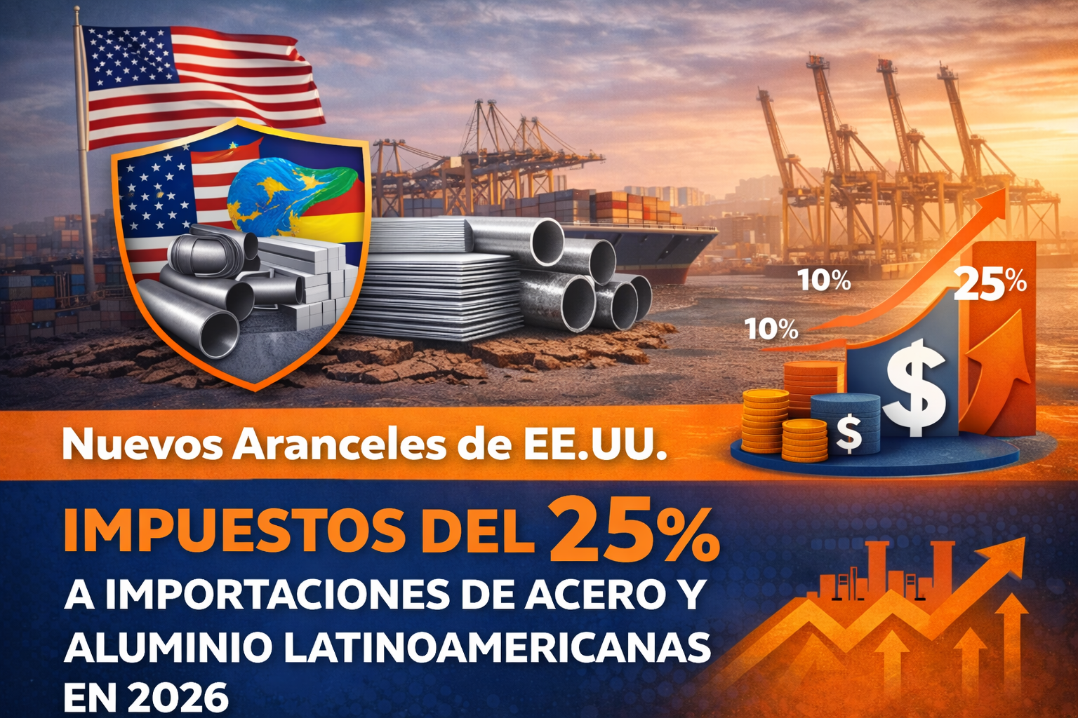 Nuevos Aranceles de Estados Unidos a Importaciones de Acero y Aluminio